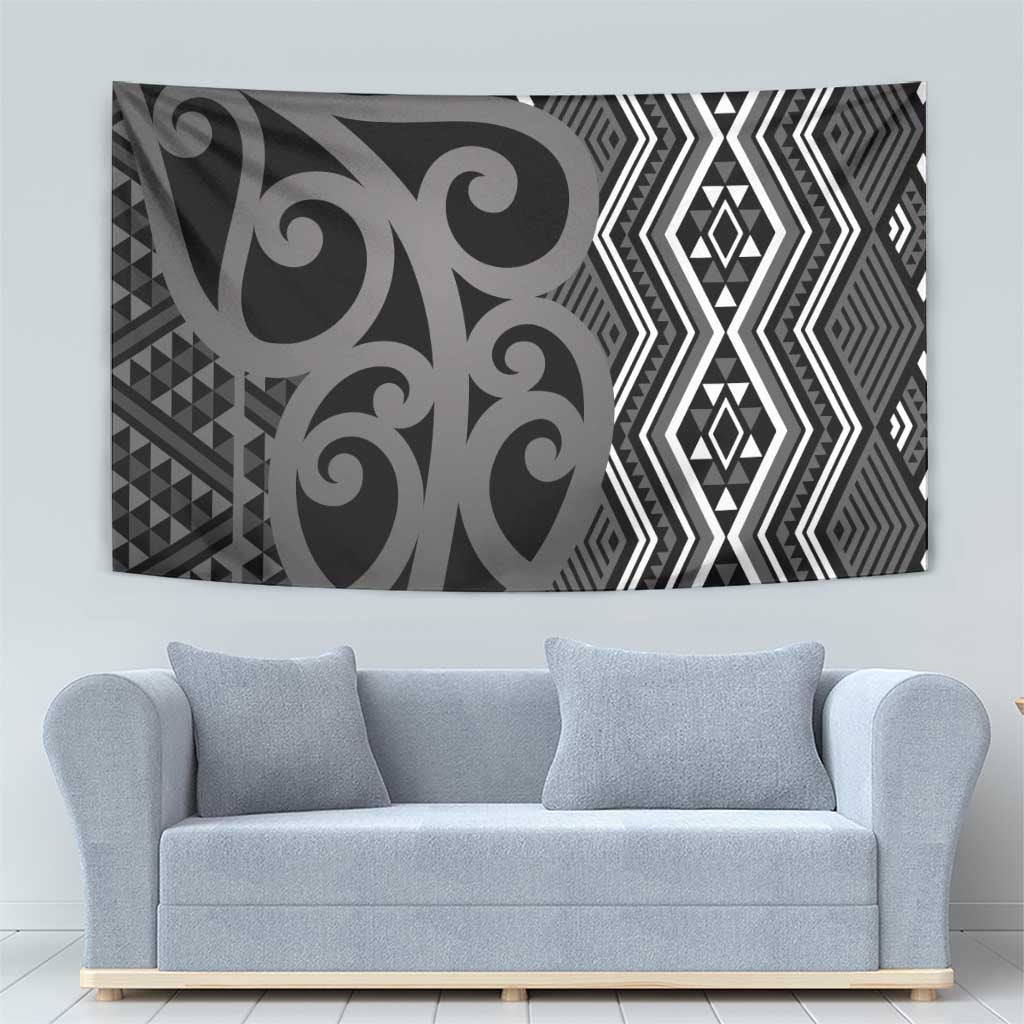 Maori Taniko Patterns Tapestry Black Patiki Motifs Mix Whakairo Ngaru