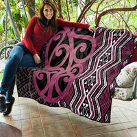 Maori Taniko Patterns Quilt Pink Patiki Motifs Mix Whakairo Ngaru
