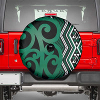 Maori Taniko Patterns Spare Tire Cover Pounamu Patiki Motifs Mix Whakairo Ngaru