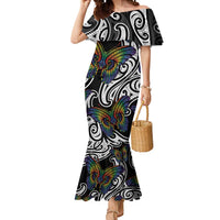 Aotearoa Takatapui Pride Mermaid Dress Rainbow Butterfly - Free To Love