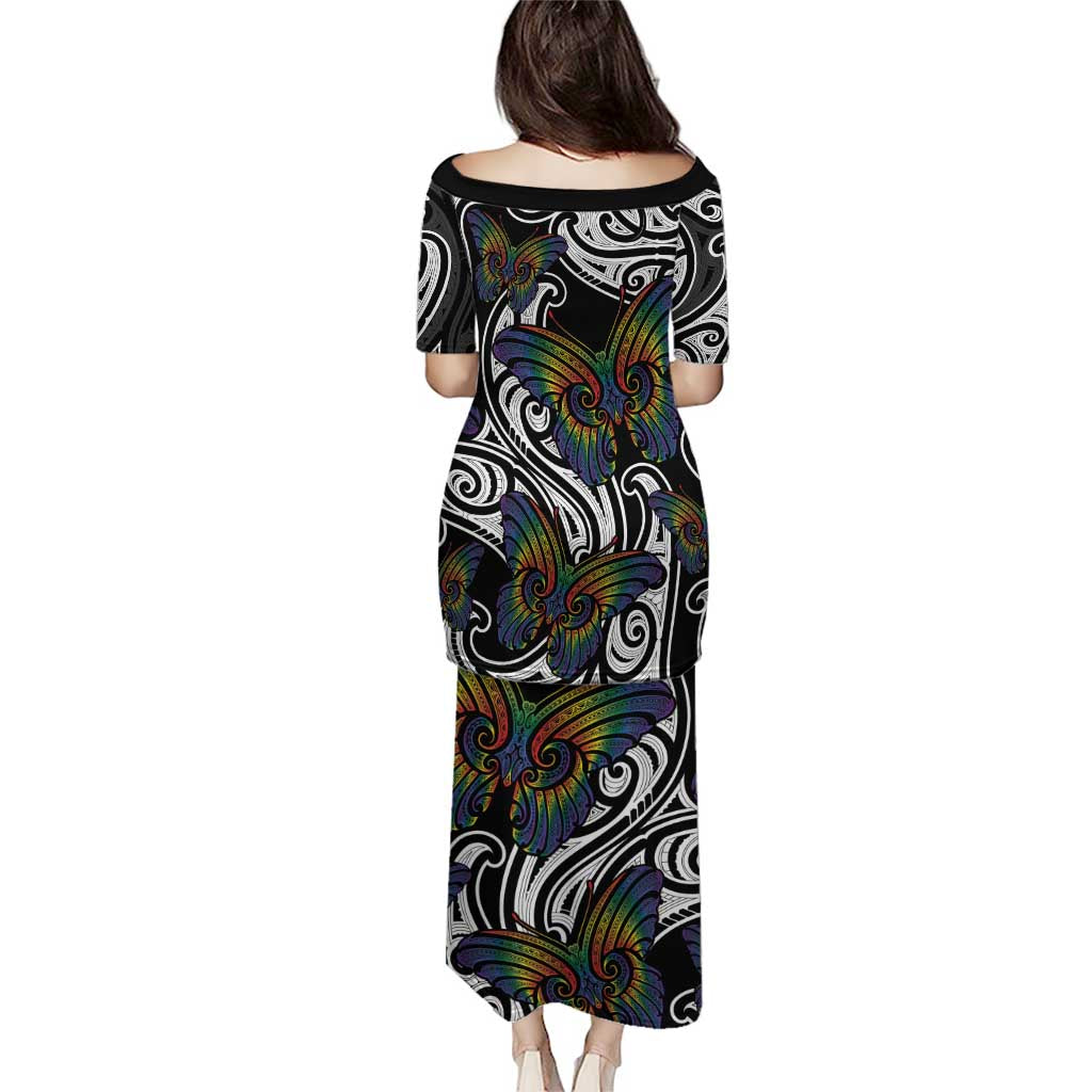 Aotearoa Takatapui Pride Puletasi Rainbow Butterfly - Free To Love