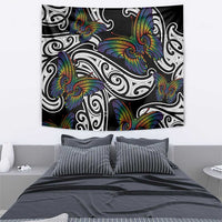 Aotearoa Takatapui Pride Tapestry Rainbow Butterfly - Free To Love