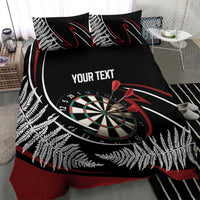 New Zealand Darts Personalised Bedding Set Silver Fern Dynamic