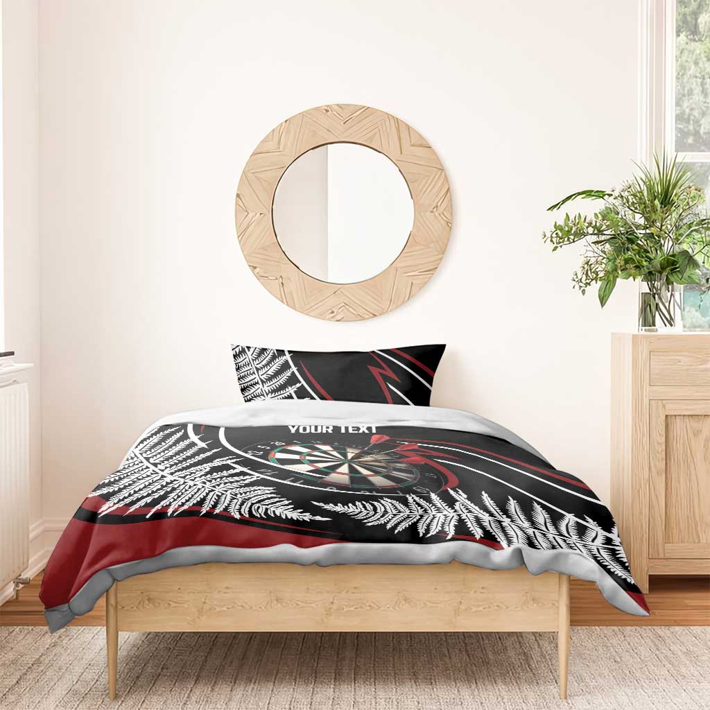 New Zealand Darts Personalised Bedding Set Silver Fern Dynamic