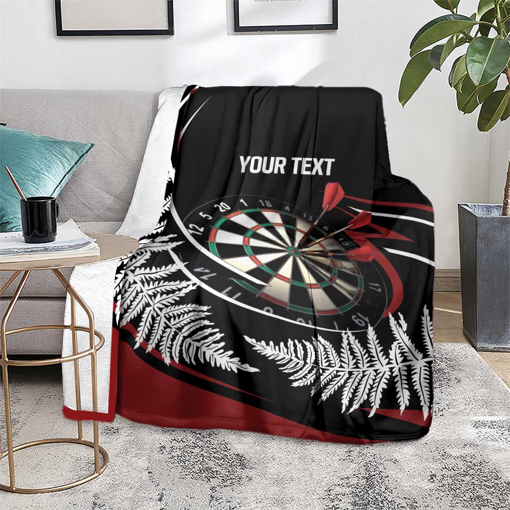 New Zealand Darts Personalised Blanket Silver Fern Dynamic