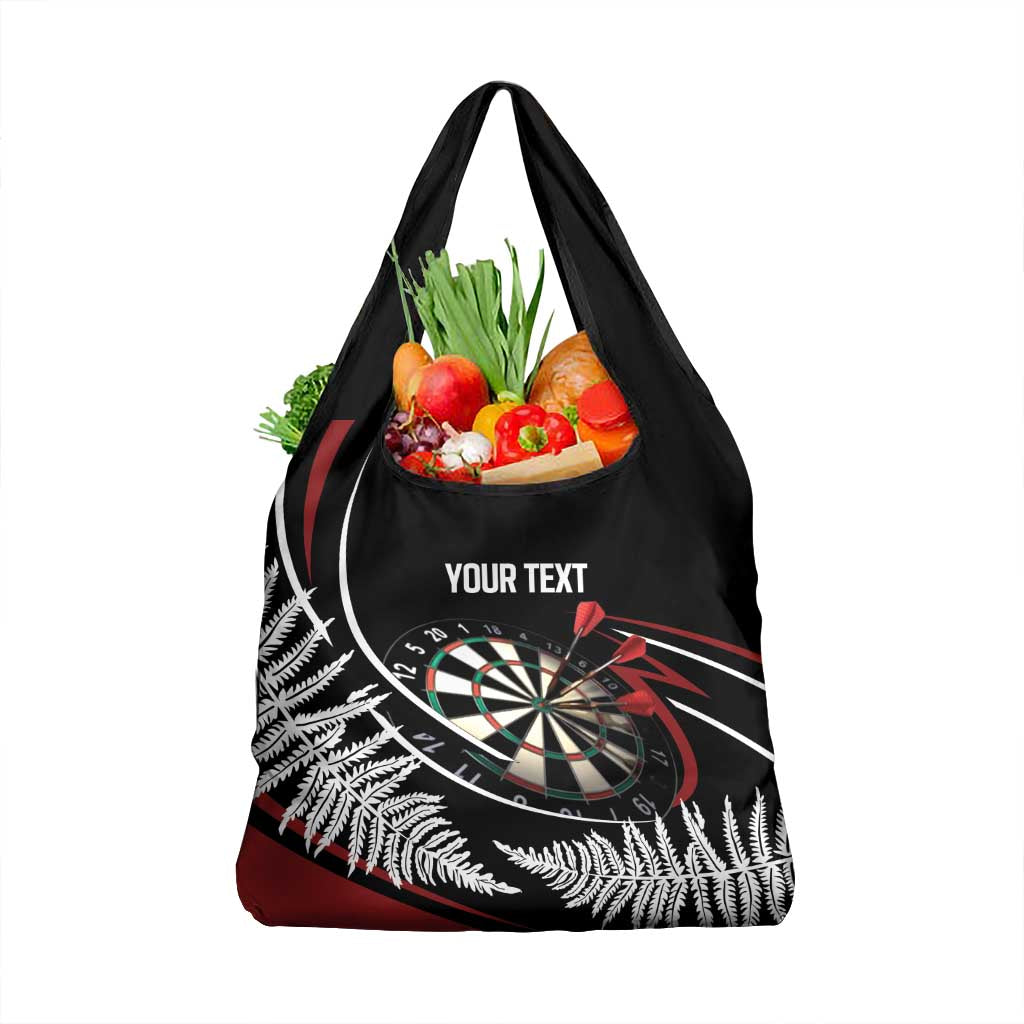 New Zealand Darts Personalised Grocery Bag Silver Fern Dynamic LT7 1-pack One Size Red - Polynesian Pride
