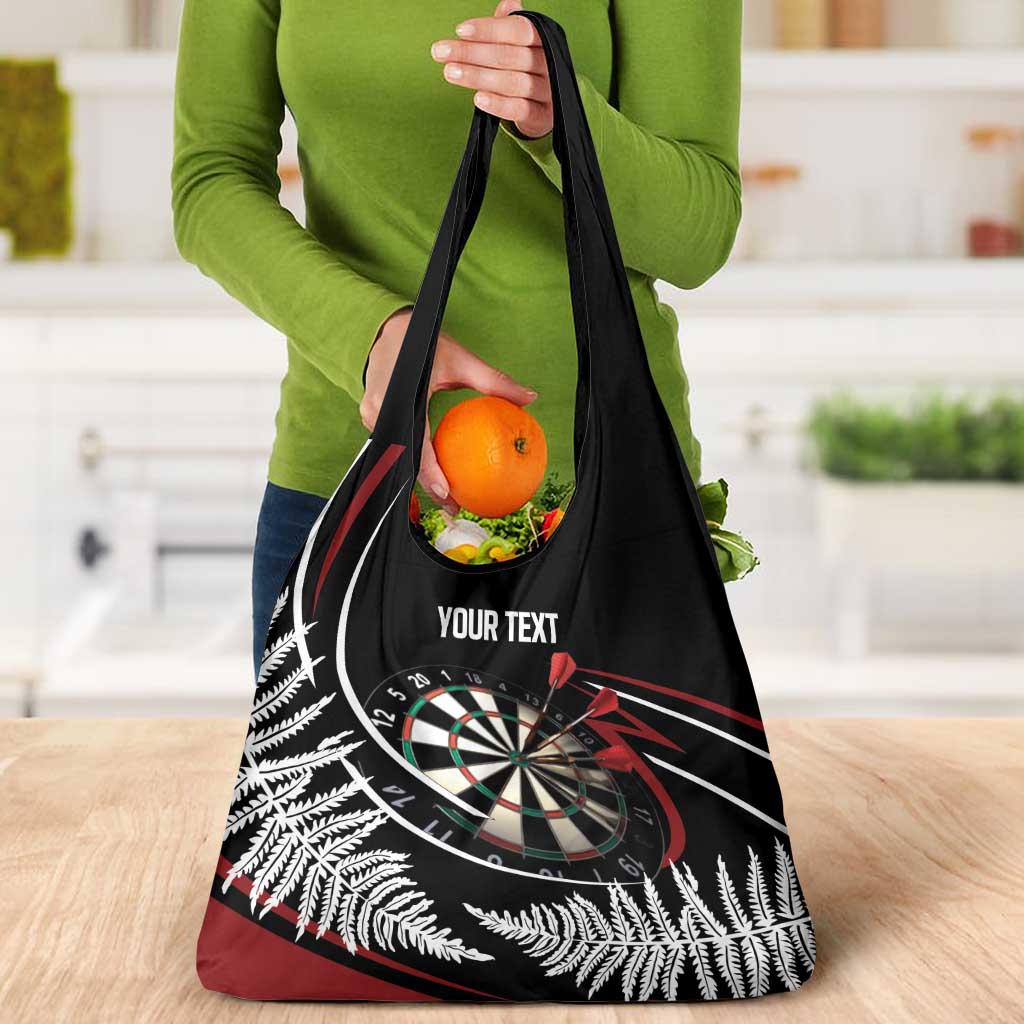 New Zealand Darts Personalised Grocery Bag Silver Fern Dynamic LT7 - Polynesian Pride