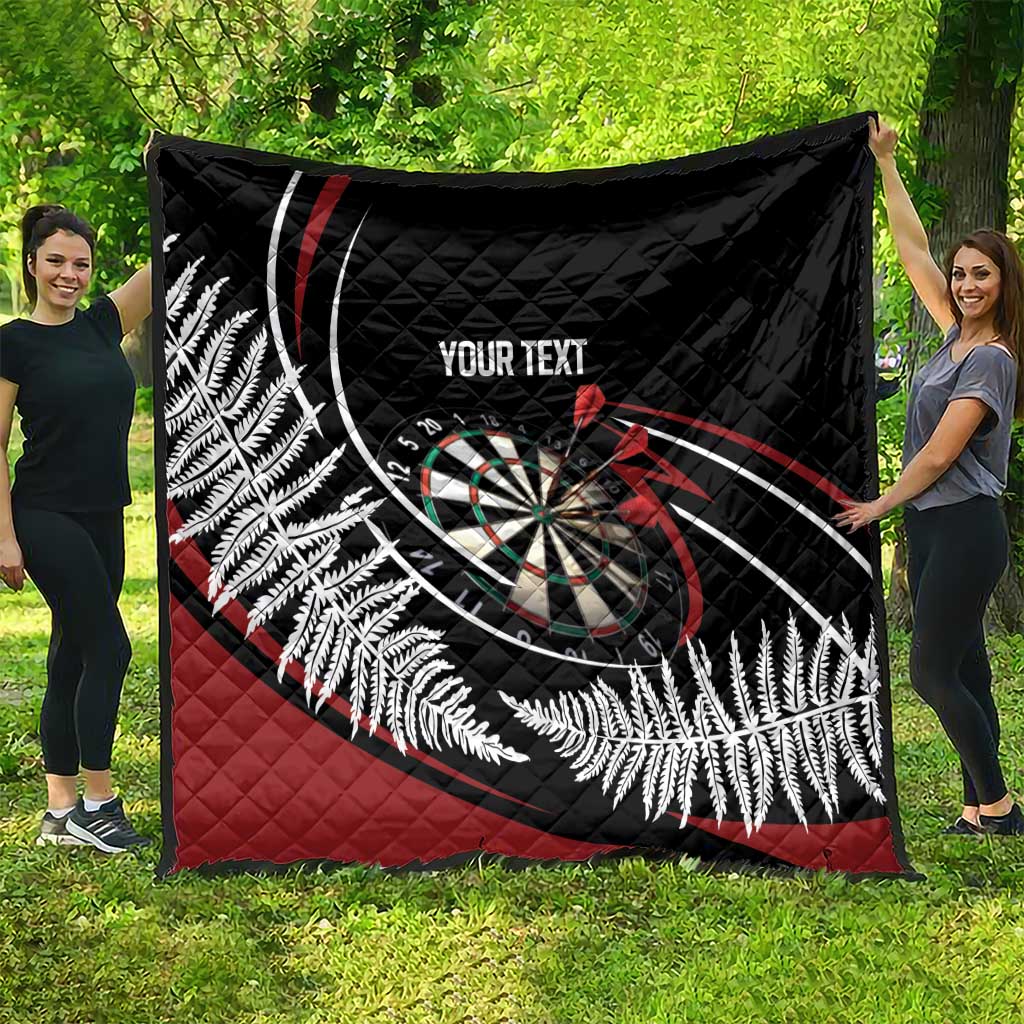 New Zealand Darts Personalised Quilt Silver Fern Dynamic LT7 - Polynesian Pride