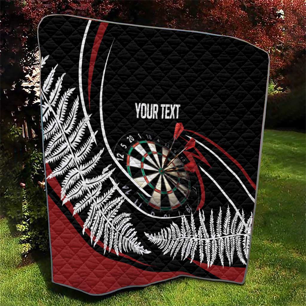 New Zealand Darts Personalised Quilt Silver Fern Dynamic LT7 - Polynesian Pride