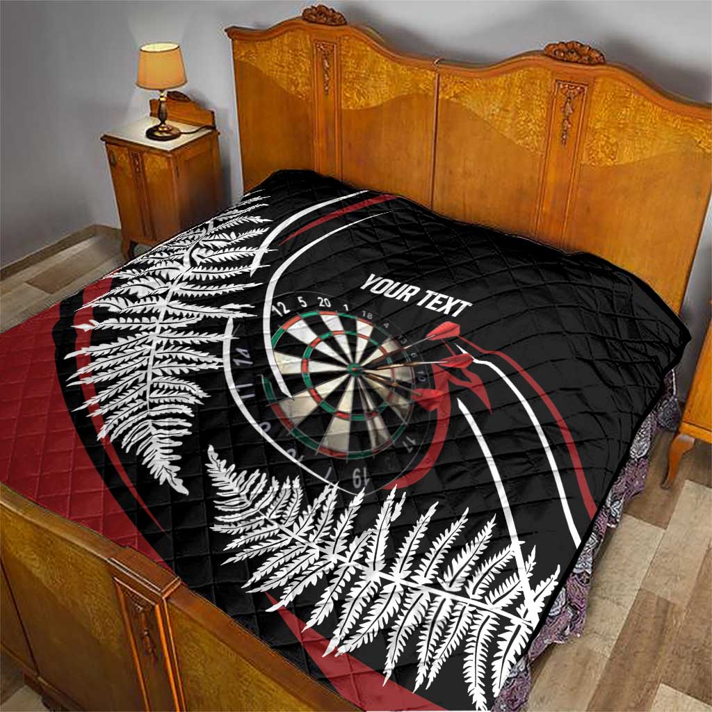 New Zealand Darts Personalised Quilt Silver Fern Dynamic LT7 - Polynesian Pride