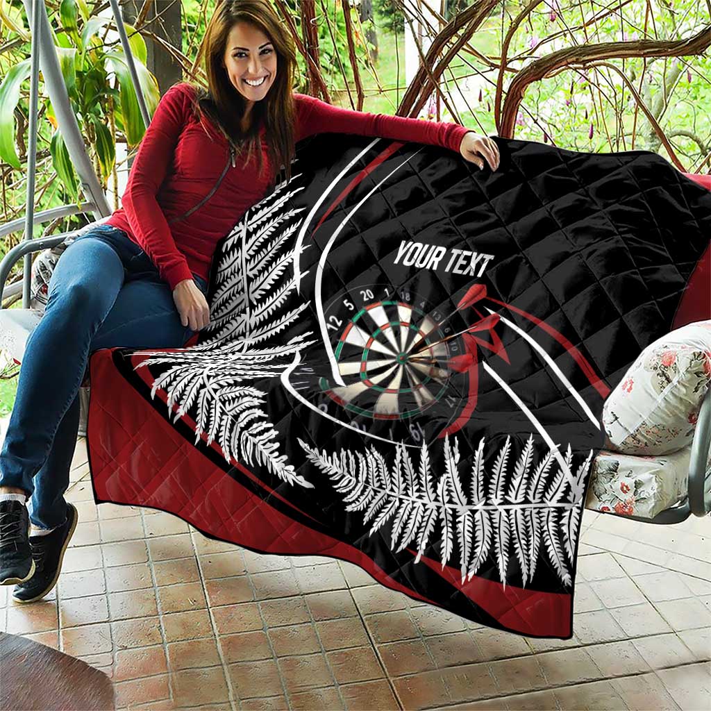 New Zealand Darts Personalised Quilt Silver Fern Dynamic LT7 - Polynesian Pride