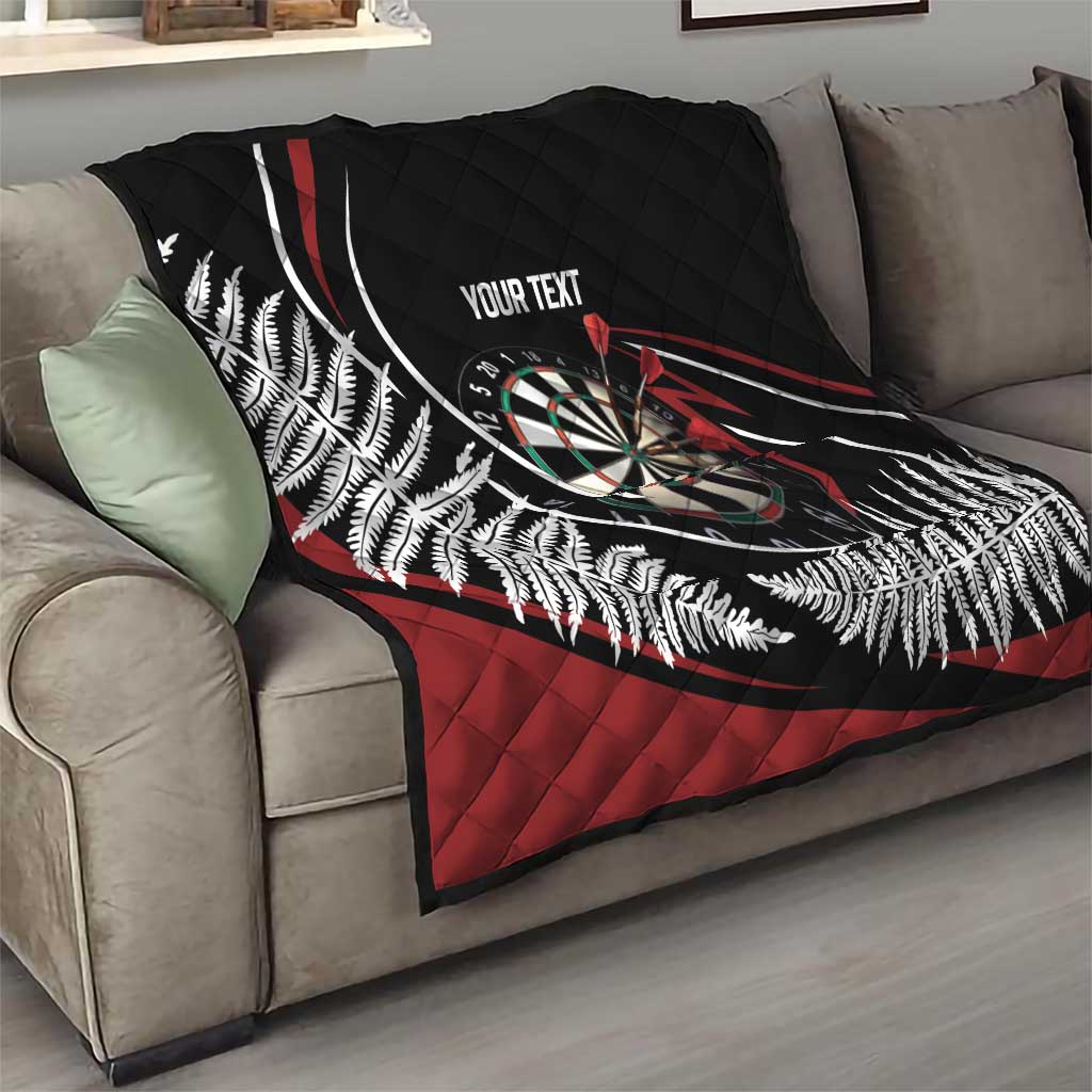 New Zealand Darts Personalised Quilt Silver Fern Dynamic LT7 - Polynesian Pride