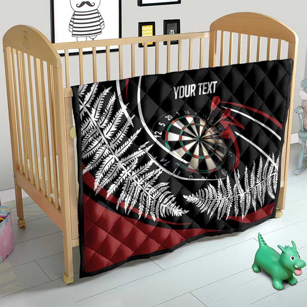 New Zealand Darts Personalised Quilt Silver Fern Dynamic LT7 - Polynesian Pride