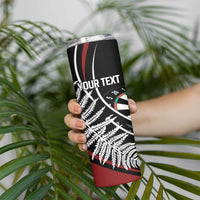 New Zealand Darts Personalised Skinny Tumbler Silver Fern Dynamic LT7 - Polynesian Pride