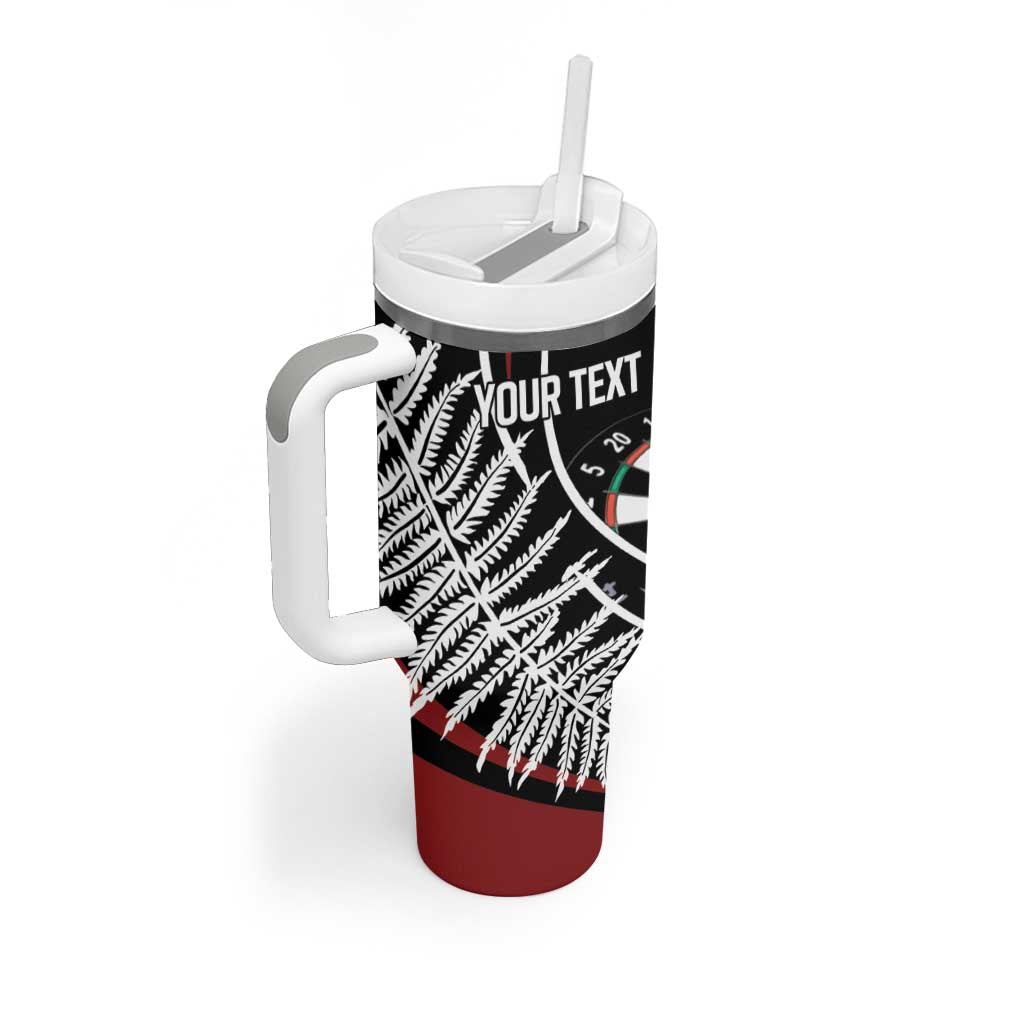 New Zealand Darts Personalised Tumbler With Handle Silver Fern Dynamic LT7 - Polynesian Pride
