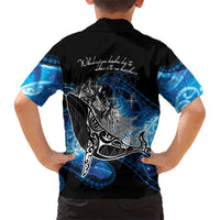 Maori Matariki Te Araroa Paikea Starry Family Matching Tank Maxi Dress and Hawaiian Shirt Tangaroa Whakatauki LT7 - Polynesian Pride