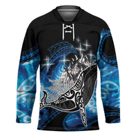 Maori Matariki Te Araroa Paikea Starry Hockey Jersey Tangaroa Whakatauki LT7 Unisex Black - Polynesian Pride