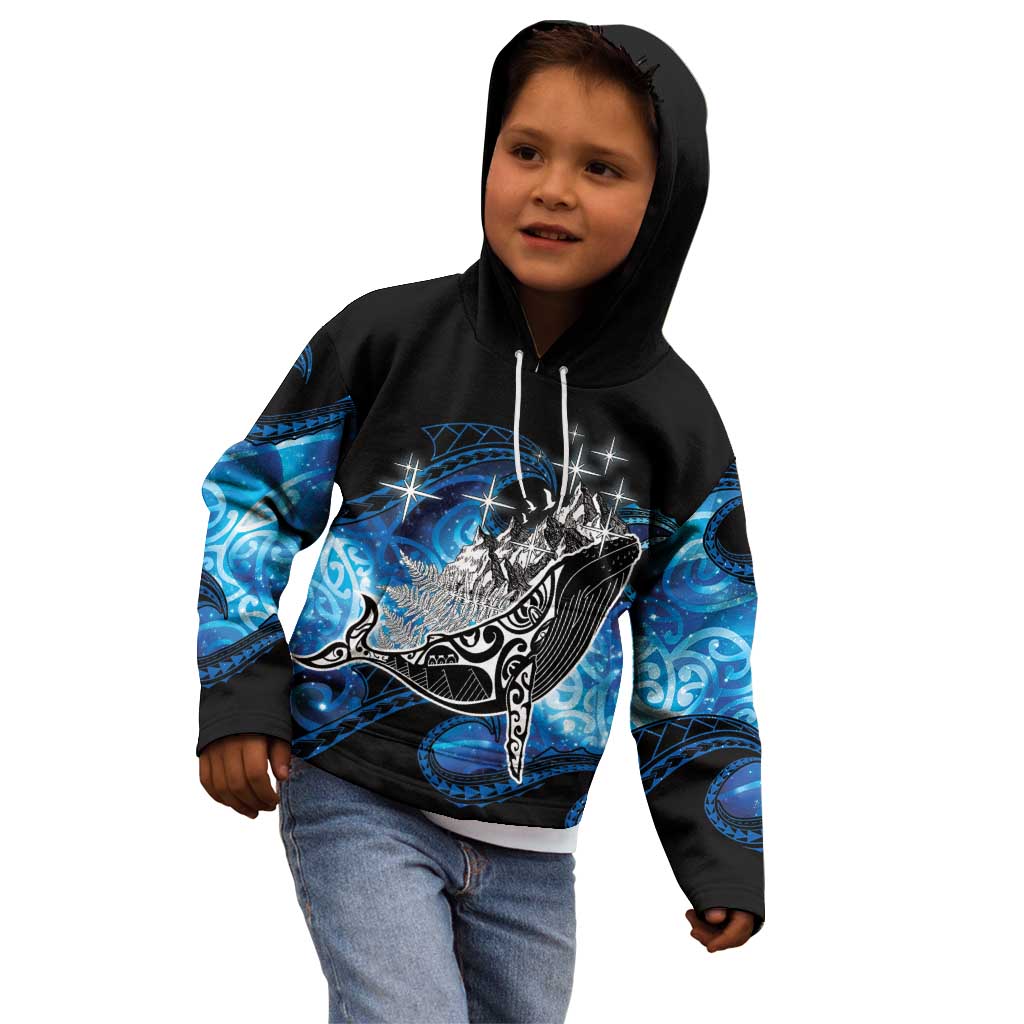 Maori Matariki Te Araroa Paikea Starry Kid Hoodie Tangaroa Whakatauki LT7 - Polynesian Pride