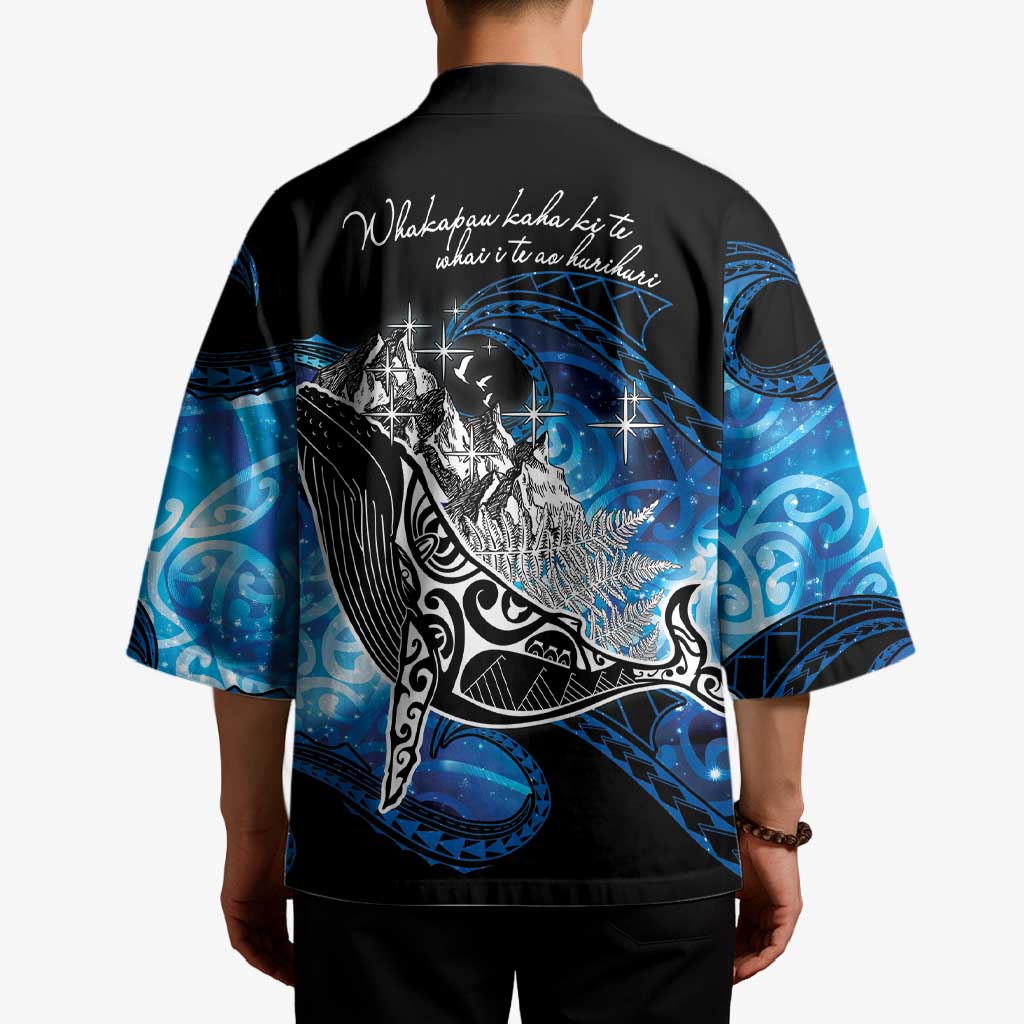 Maori Matariki Te Araroa Paikea Starry Kimono Tangaroa Whakatauki LT7 - Polynesian Pride