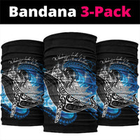 Maori Matariki Te Araroa Paikea Starry Neck Gaiter Tangaroa Whakatauki LT7 package One Size: 25*50cm Black - Polynesian Pride
