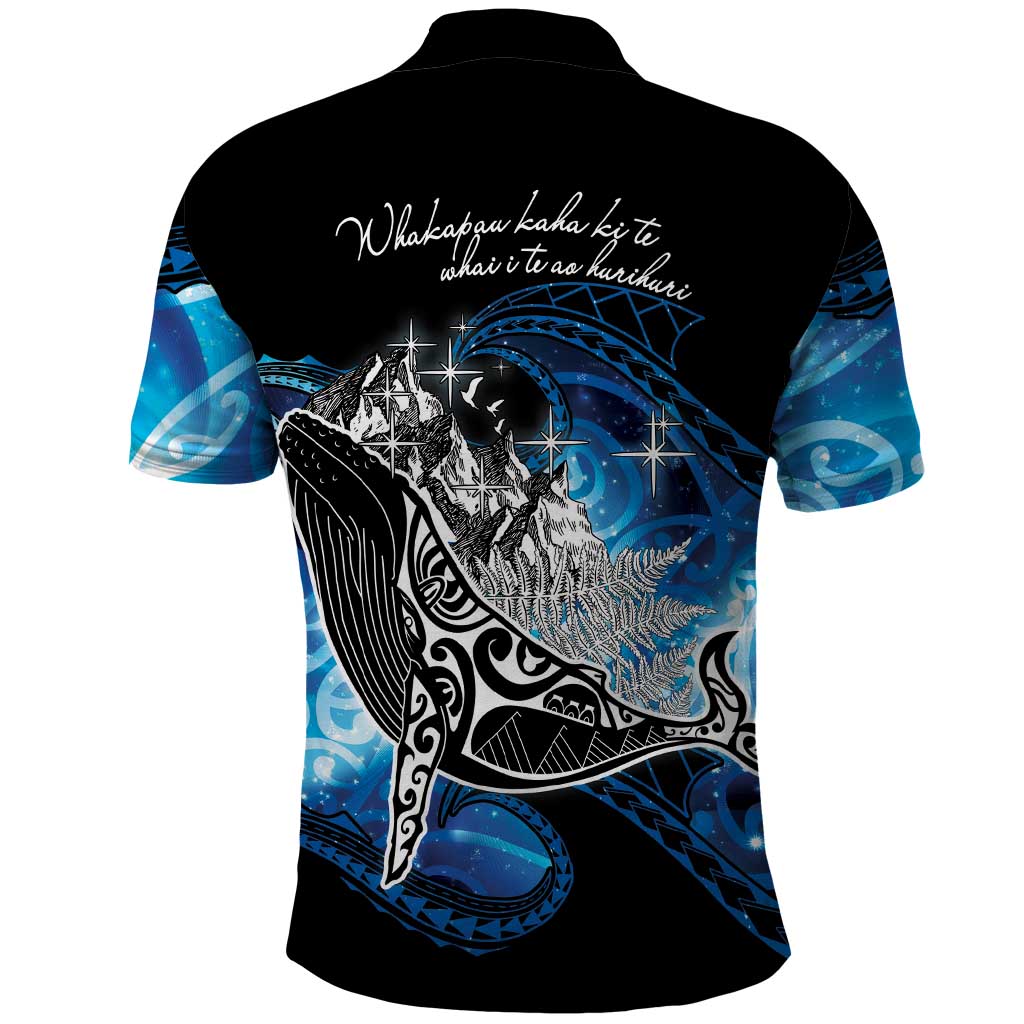 Maori Matariki Te Araroa Paikea Starry Polo Shirt Tangaroa Whakatauki LT7 - Polynesian Pride