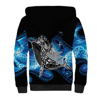 Maori Matariki Te Araroa Paikea Starry Sherpa Hoodie Tangaroa Whakatauki LT7 - Polynesian Pride