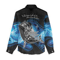 Maori Matariki Te Araroa Paikea Starry Women Casual Shirt Tangaroa Whakatauki LT7 - Polynesian Pride