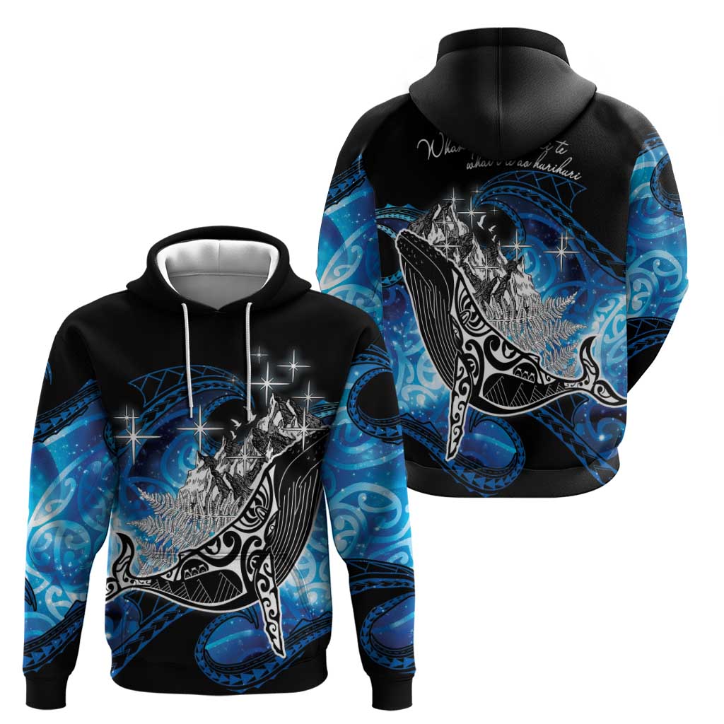 Maori Matariki Te Araroa Paikea Starry Zip Hoodie Tangaroa Whakatauki LT7 - Polynesian Pride