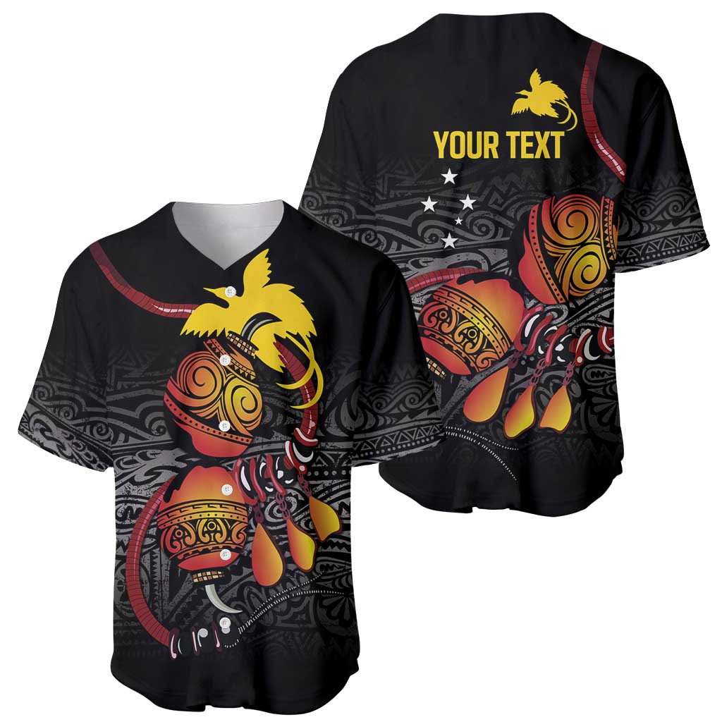 Personalized Papua New Guinea Milne Bay Baseball Jersey Bagi Necklace Mix Lime Pot Grunge