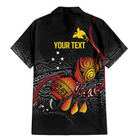 Personalized Papua New Guinea Milne Bay Family Matching Mermaid Dress and Hawaiian Shirt Bagi Necklace Mix Lime Pot Grunge