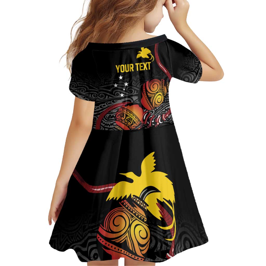 Personalized Papua New Guinea Milne Bay Family Matching Off Shoulder Short Dress and Hawaiian Shirt Bagi Necklace Mix Lime Pot Grunge