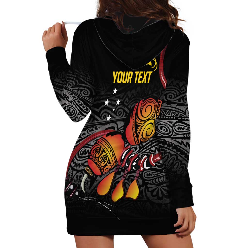 Personalized Papua New Guinea Milne Bay Hoodie Dress Bagi Necklace Mix Lime Pot Grunge