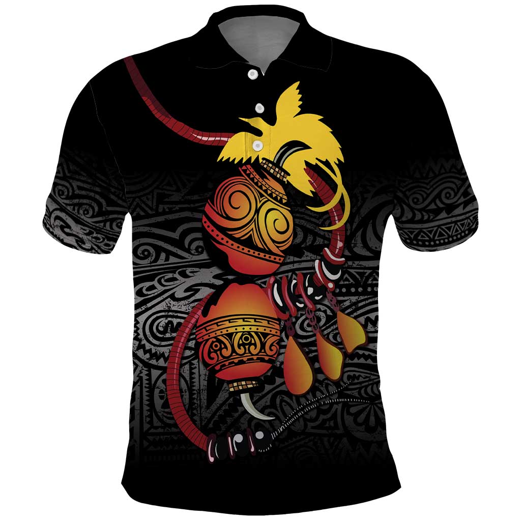 Personalized Papua New Guinea Milne Bay Polo Shirt Bagi Necklace Mix Lime Pot Grunge