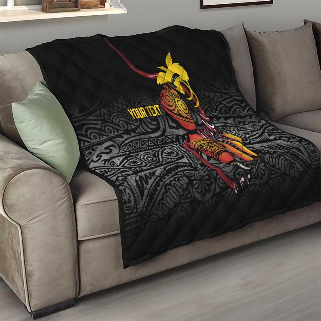 Personalized Papua New Guinea Milne Bay Quilt Bagi Necklace Mix Lime Pot Grunge