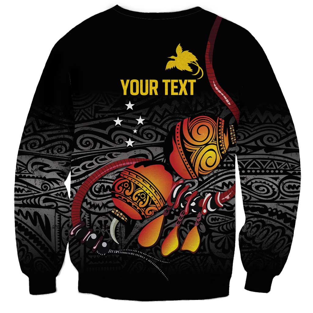 Personalized Papua New Guinea Milne Bay Sweatshirt Bagi Necklace Mix Lime Pot Grunge