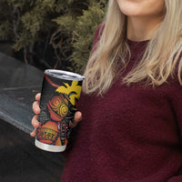 Personalized Papua New Guinea Milne Bay Tumbler Cup Bagi Necklace Mix Lime Pot Grunge