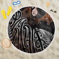 Aotearoa Maori - Australia Indigenous Beach Blanket Koiri Whakairo Mix Aboriginal Art - Polynesian Pride