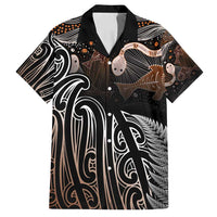 Aotearoa Maori - Australia Indigenous Family Matching Tank Maxi Dress and Hawaiian Shirt Koiri Whakairo Mix Aboriginal Art - Polynesian Pride