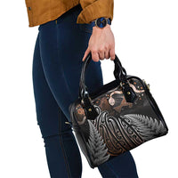 Aotearoa Maori - Australia Indigenous Shoulder Handbag Koiri Whakairo Mix Aboriginal Art LT7 - Polynesian Pride