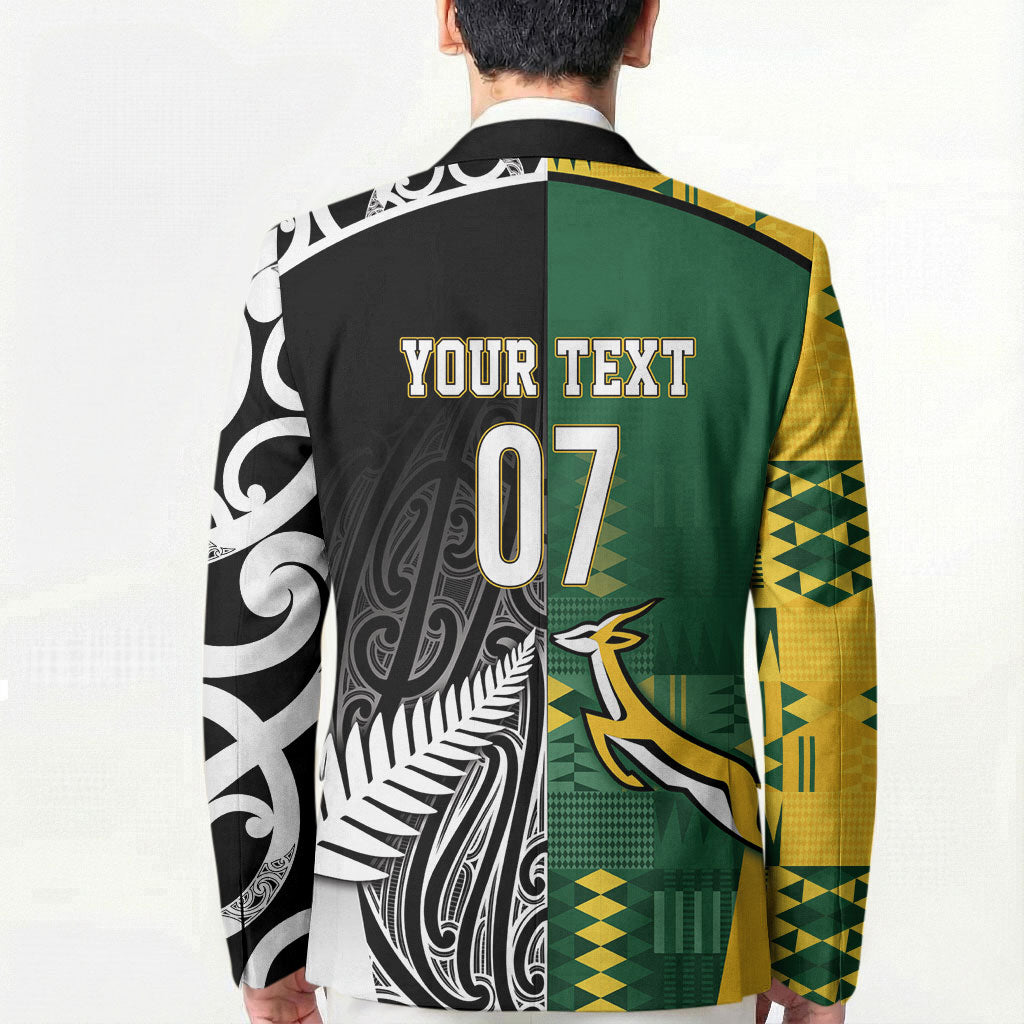 Custom Rugby South Africa New Zealand Greatest Rivals Blazer Tribal Motifs LT7 - Polynesian Pride