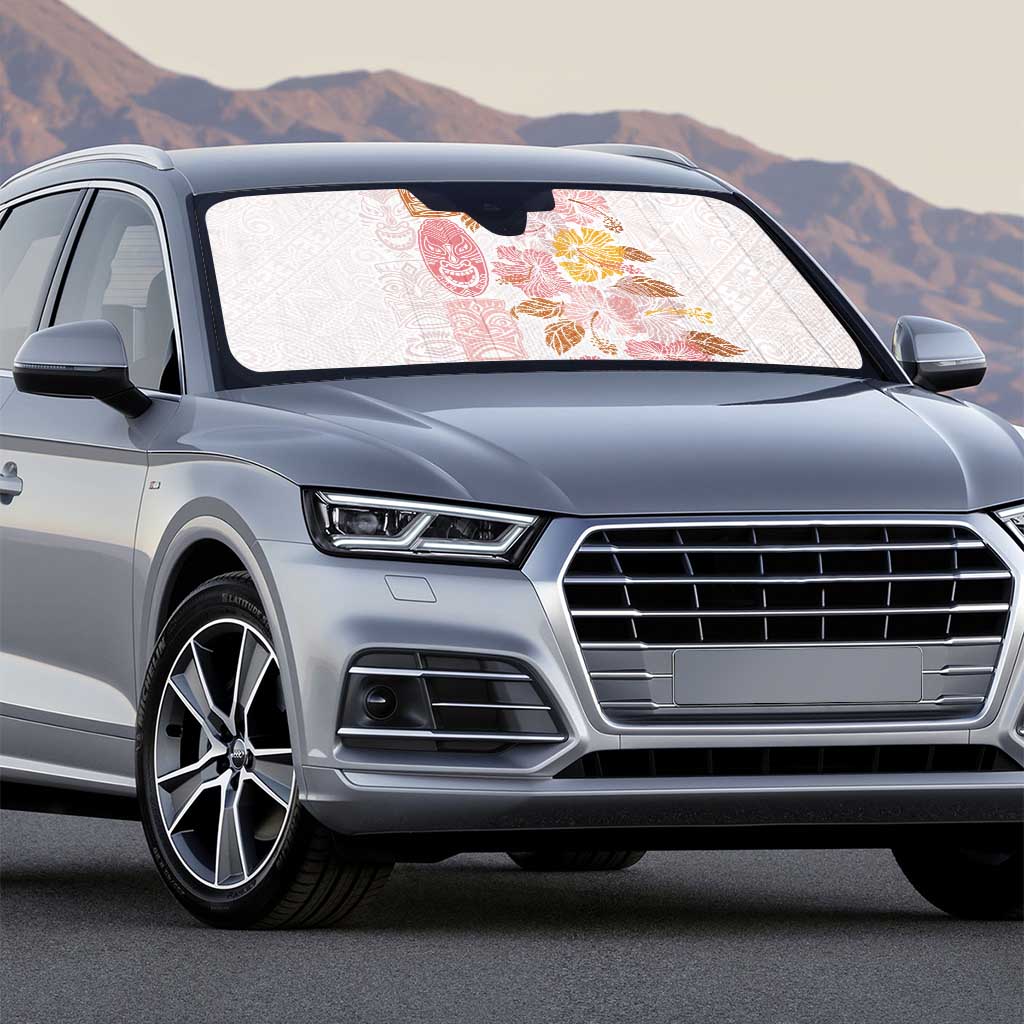 Christmas Aloha Hawaii Tiki Auto Sun Shade Hibiscus Spring Colors - Polynesian Pride