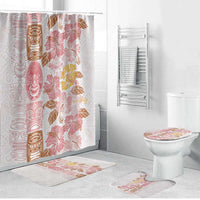 Christmas Aloha Hawaii Tiki Bathroom Set Hibiscus Spring Colors - Polynesian Pride