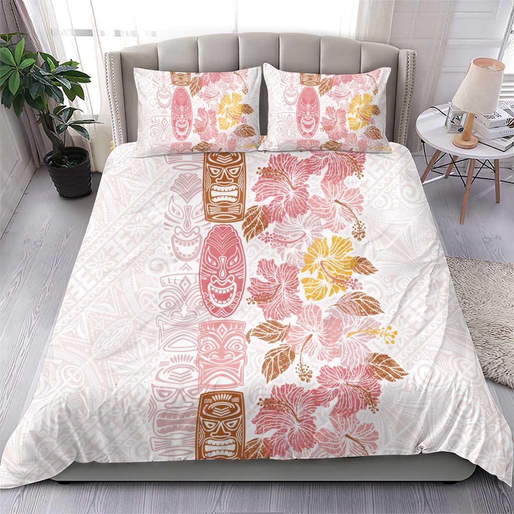 Christmas Aloha Hawaii Tiki Bedding Set Hibiscus Spring Colors - Polynesian Pride