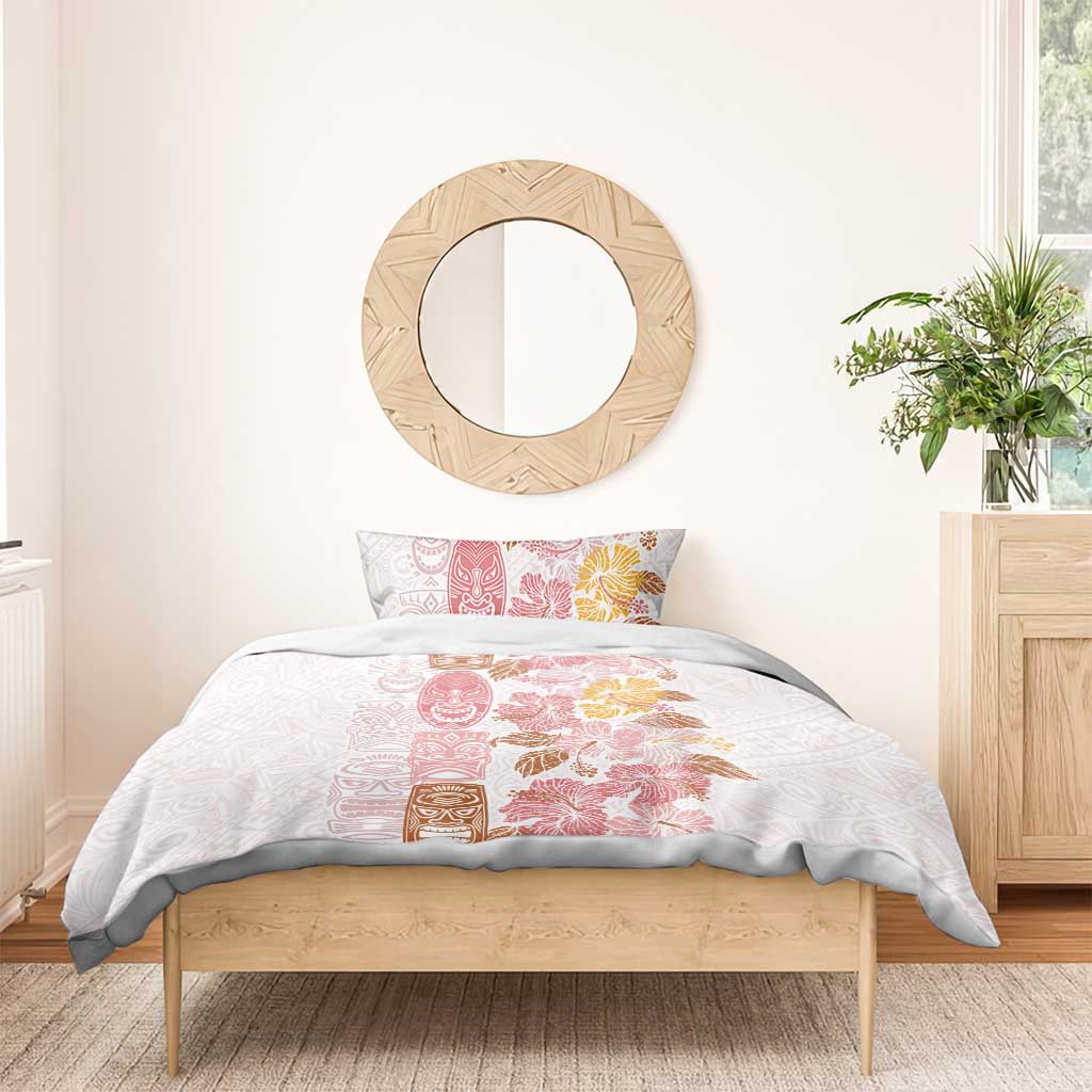 Christmas Aloha Hawaii Tiki Bedding Set Hibiscus Spring Colors - Polynesian Pride