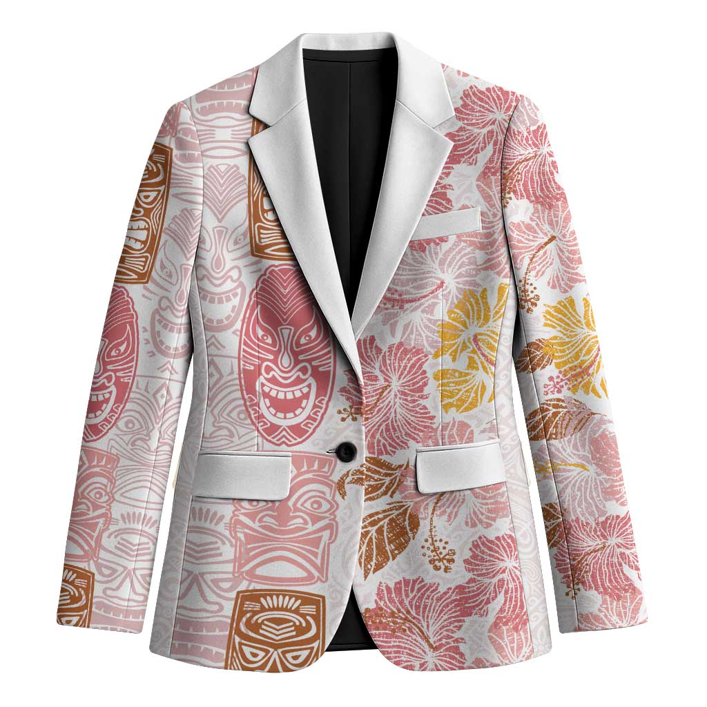 Christmas Aloha Hawaii Tiki Blazer Hibiscus Spring Colors LT7 Unisex Pink - Polynesian Pride