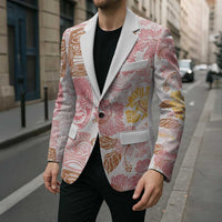 Christmas Aloha Hawaii Tiki Blazer Hibiscus Spring Colors LT7 - Polynesian Pride