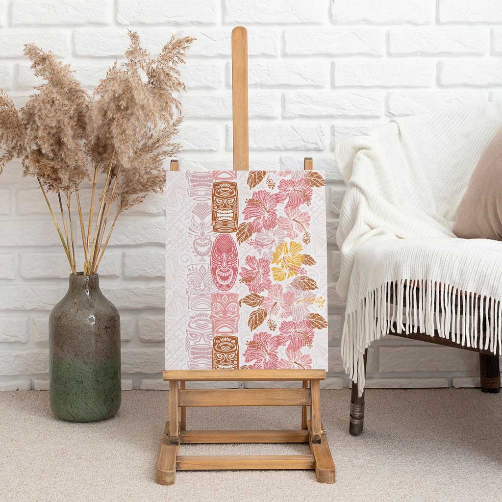 Christmas Aloha Hawaii Tiki Canvas Wall Art Hibiscus Spring Colors - Polynesian Pride