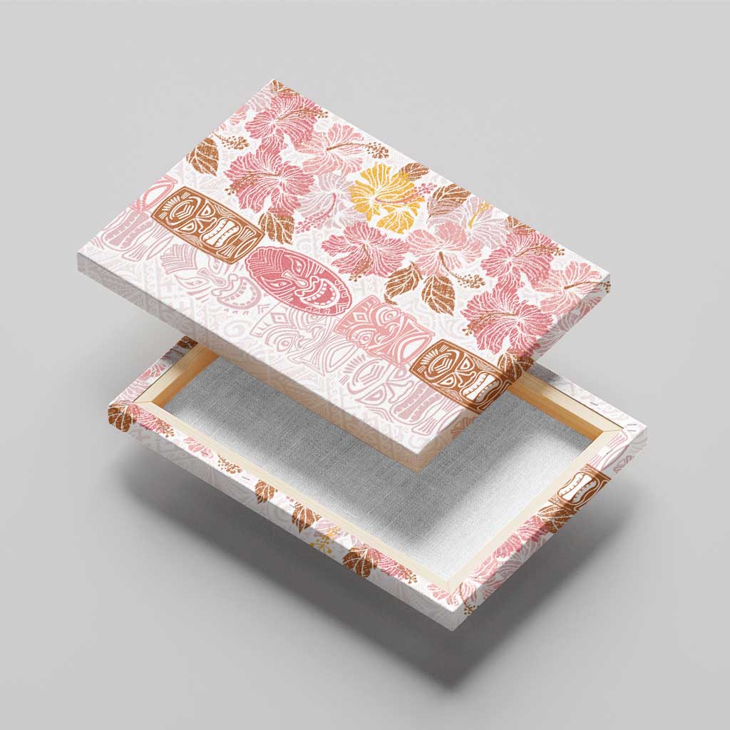 Christmas Aloha Hawaii Tiki Canvas Wall Art Hibiscus Spring Colors - Polynesian Pride