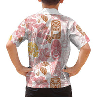 Christmas Aloha Hawaii Tiki Kid Hawaiian Shirt Hibiscus Spring Colors - Polynesian Pride