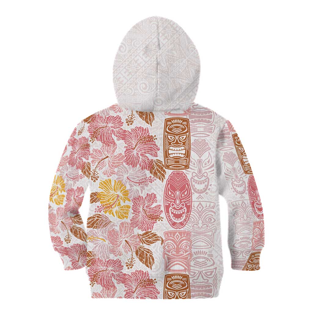 Christmas Aloha Hawaii Tiki Kid Hoodie Hibiscus Spring Colors - Polynesian Pride